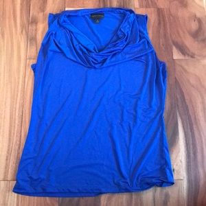 Size L Worthington Blue Tank Blouse, Like New